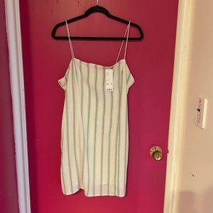 NWT Urban Outfitters Green Stripped Dress